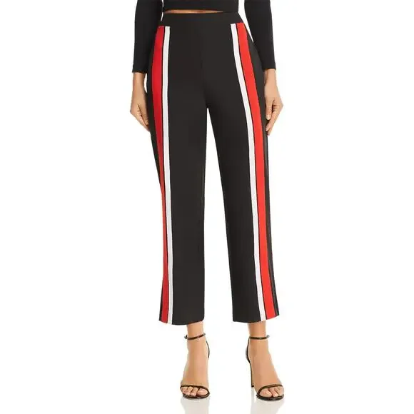Tiger Mist Highway Culottes Cropped Pants Track Stripe Black Small - Picture 8 of 11
